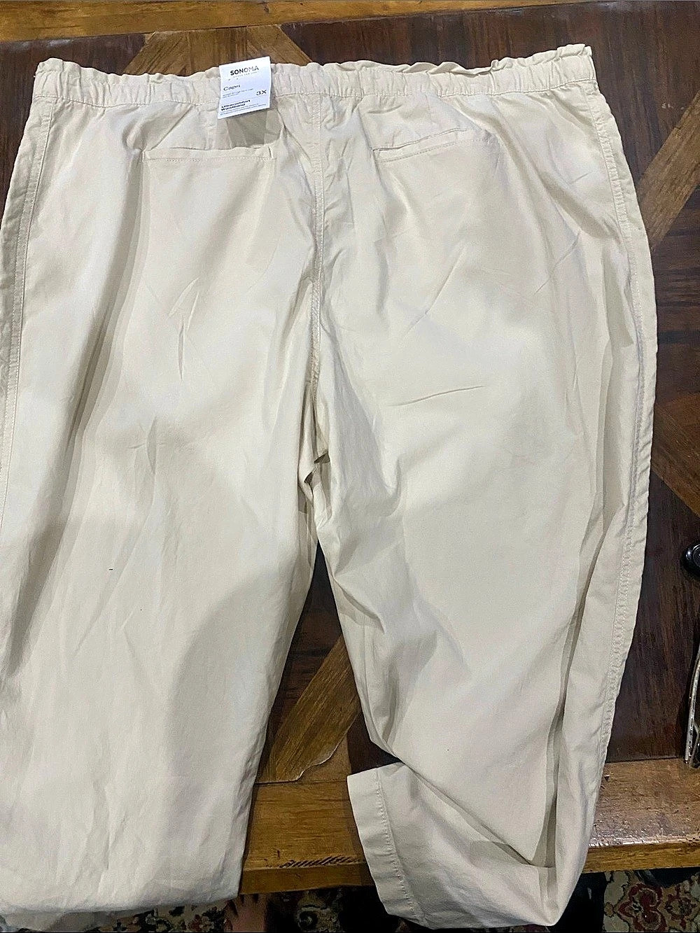 Sonoma Capri Pants Cream 3X NWT